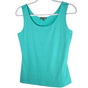 Judy P women’s size small aqua blue Claudette Scoop neck UPF 50 Tank Top